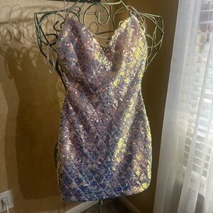 Windsor Iridescent Sequin Dress